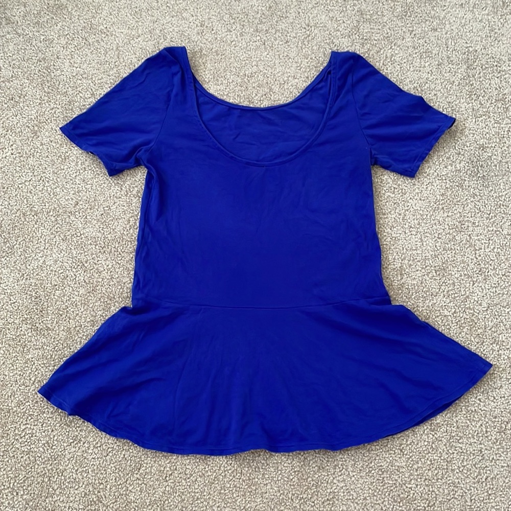 Babaton aritzia blue top (deep back opening) - Picture 2 of 4